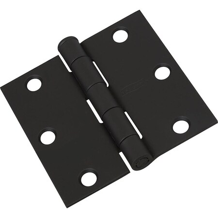 National Hardware 3 in. Square Hinge - Black 119461